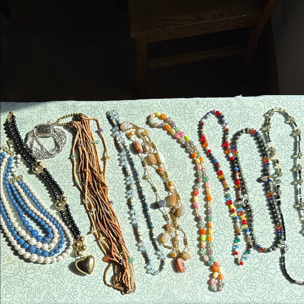 Colorful Beaded Necklace Set